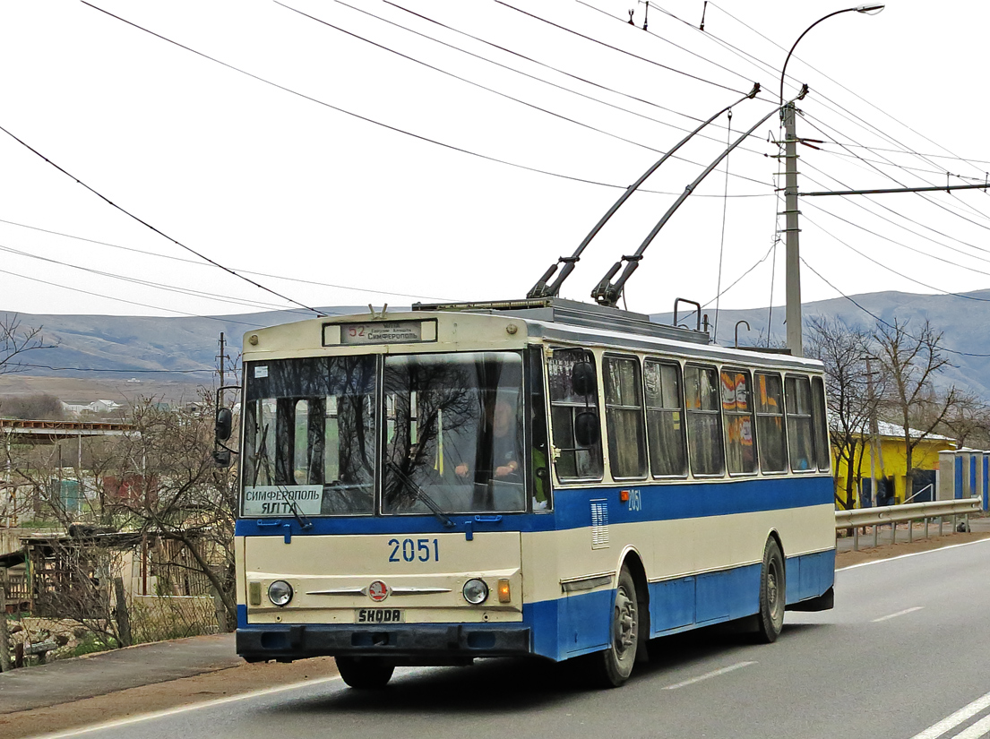 Крымский троллейбус, Škoda 14Tr02/6 № 2051