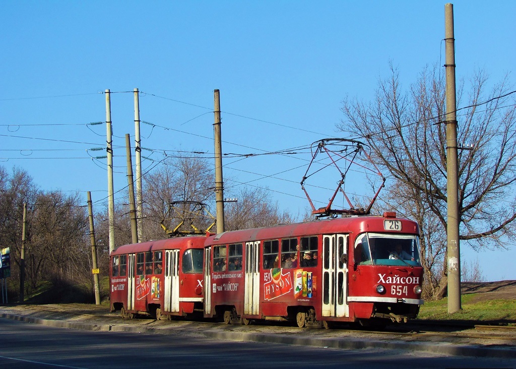 Харьков, Tatra T3SU № 654