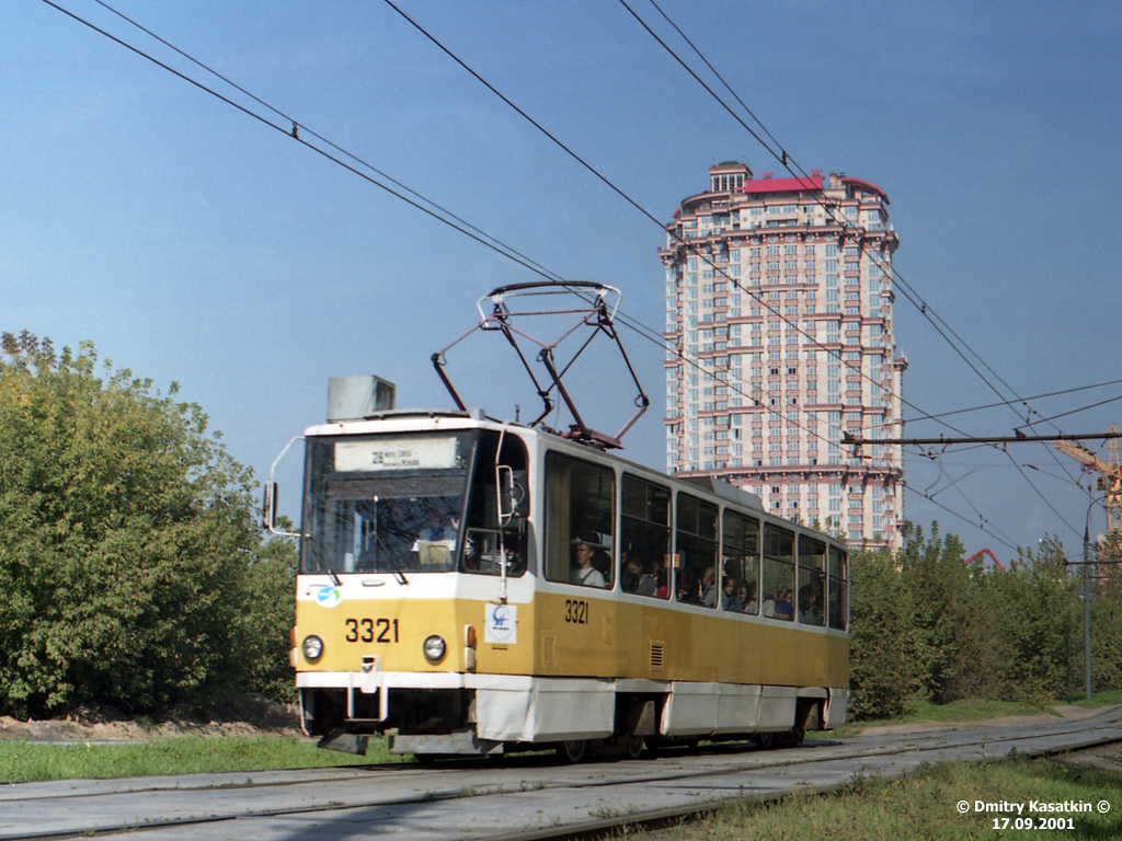 Москва, Tatra T7B5 № 3321