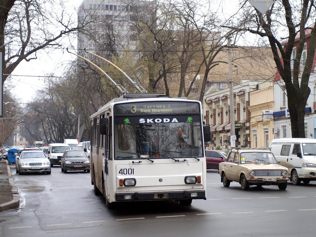 Одесса, Škoda 14Tr17/6M № 4001