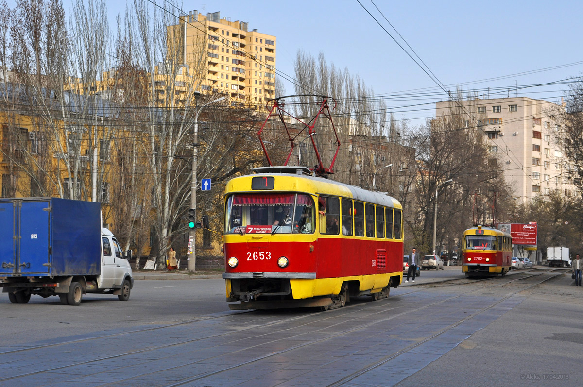 Volgograd, Tatra T3SU (2-door) Br. 2653; Volgograd, Tatra T3SU Br. 2702