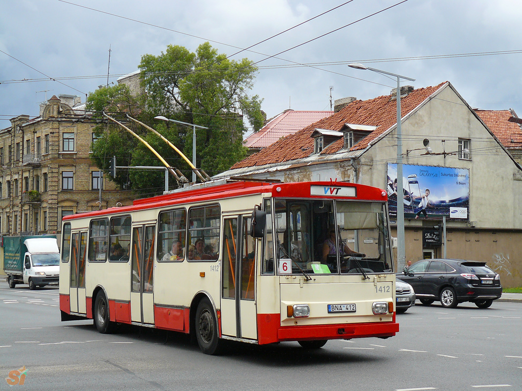 Вильнюс, Škoda 14Tr02 № 1412