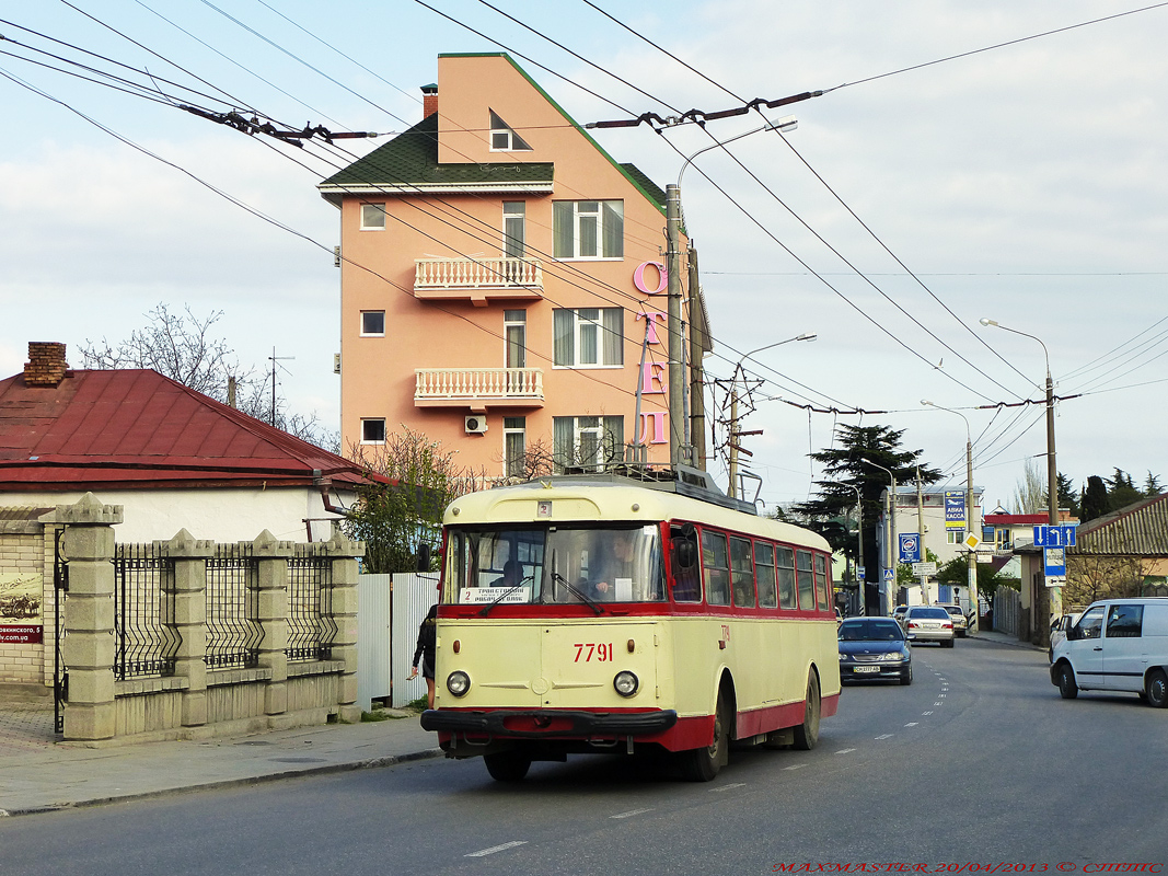Крымский троллейбус, Škoda 9TrH29 № 7791