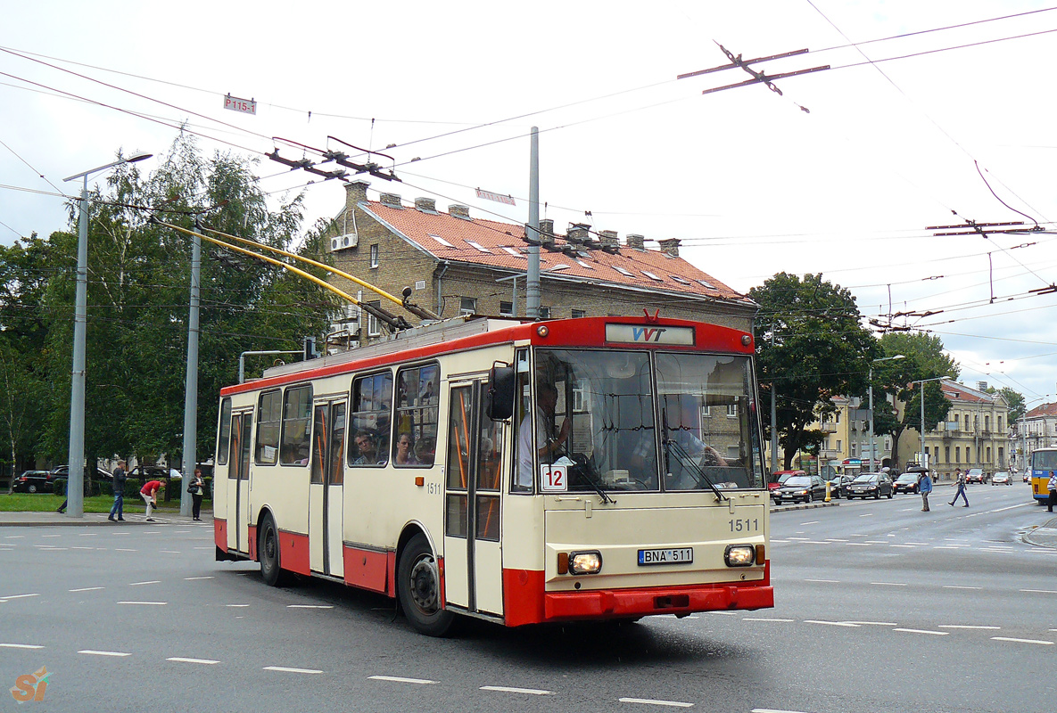 Вильнюс, Škoda 14Tr02/6 № 1511