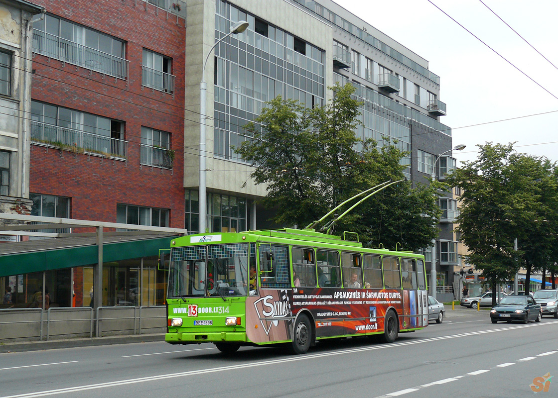 Каунас, Škoda 14Tr89/6 № 314