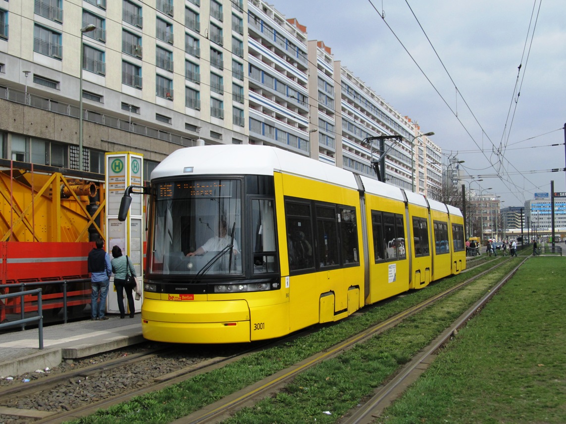 Берлин, Bombardier Flexity Berlin (GT6-08ER/F6E) № 3001