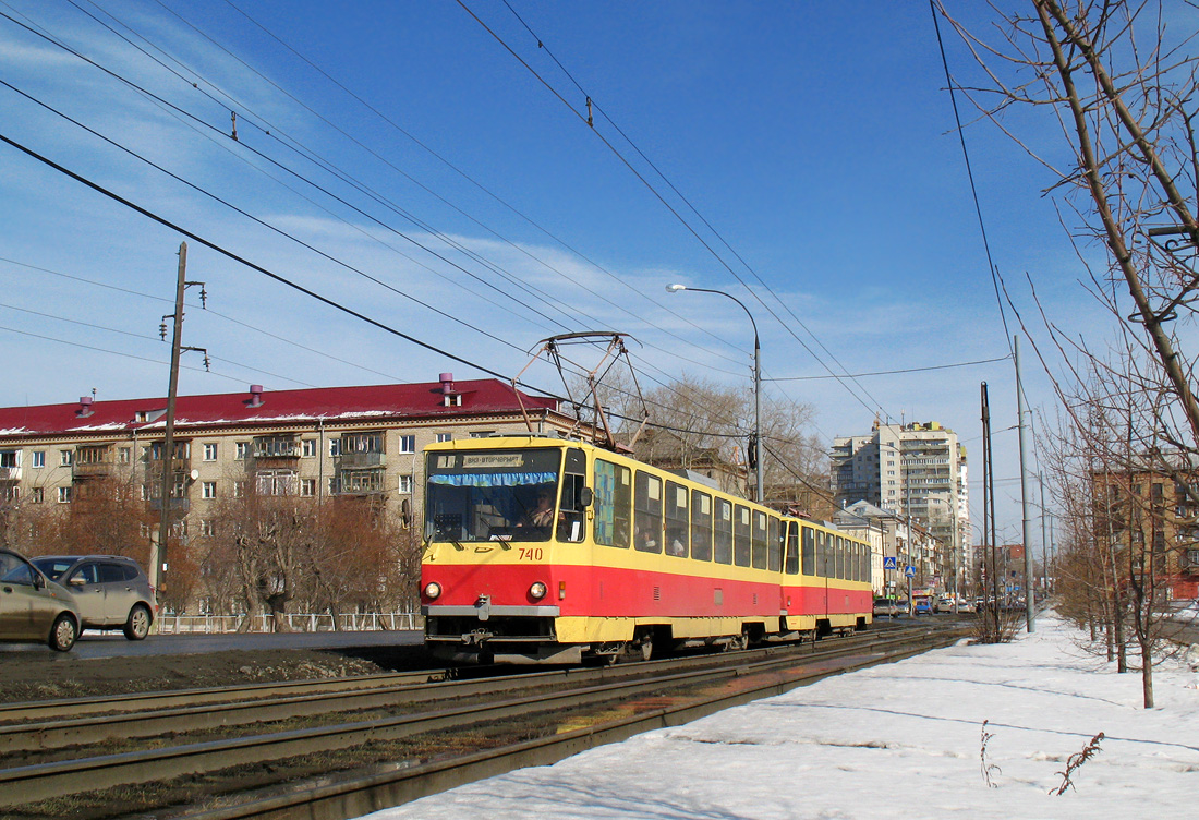 Екатеринбург, Tatra T6B5SU № 740