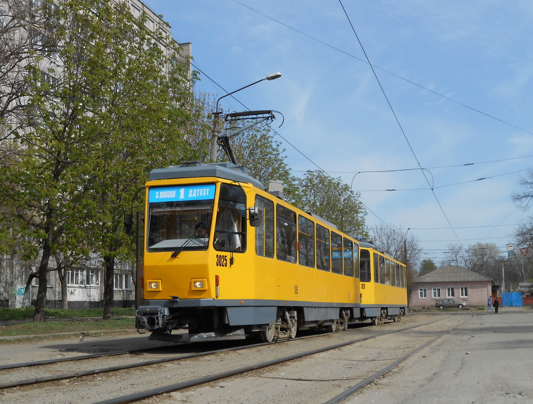 Днепр, Tatra T6A2M № 3025; Днепр — Прогулка на Tatra-T6A2M 20 апреля 2013
