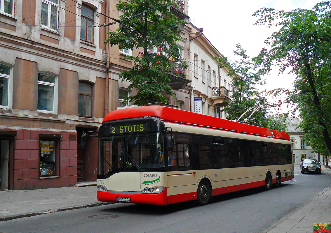 Vilnius, Solaris Trollino II 15 AC nr. 1703
