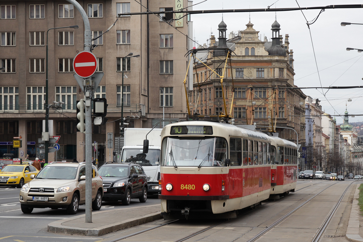 Прага, Tatra T3R.P № 8480