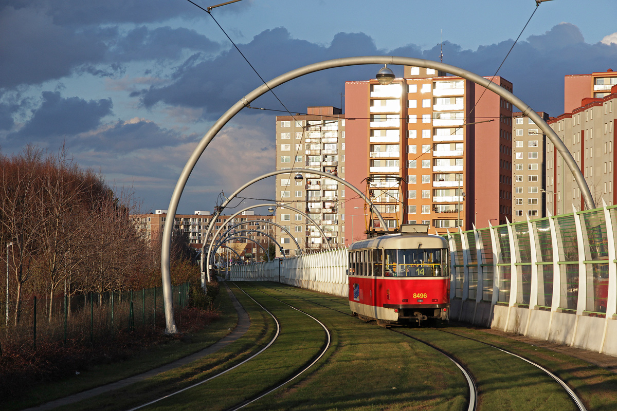 Прага, Tatra T3R.P № 8496