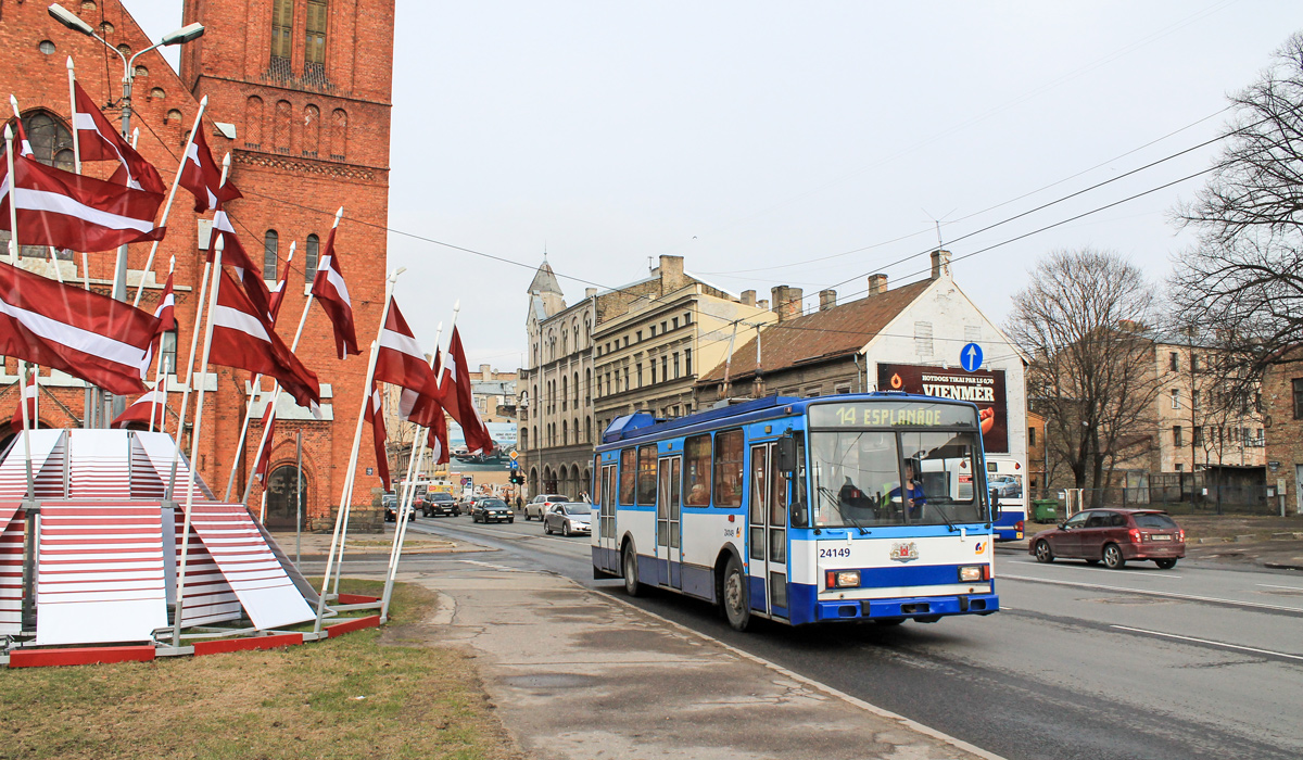 Рига, Škoda 14Tr18/6M № 24149
