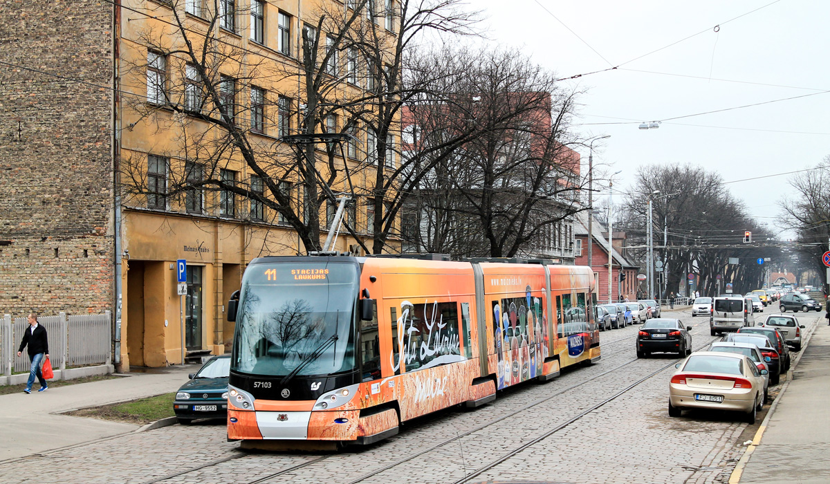 Рига, Škoda 15T ForCity Alfa Riga № 57103