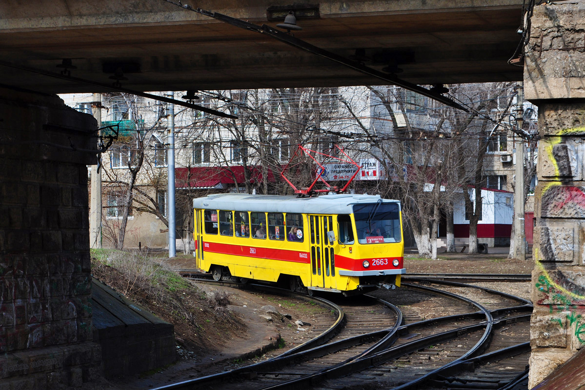 Волгоград, Tatra T3SU мод. ВЗСМ № 2663
