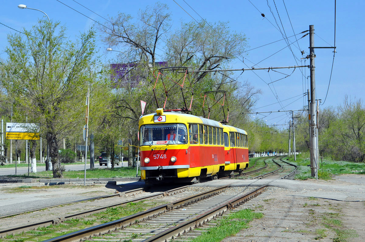 Волгоград, Tatra T3SU № 5748; Волгоград, Tatra T3SU № 5747