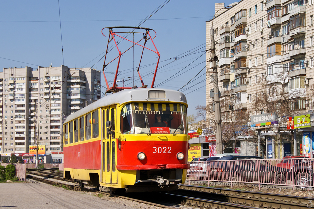 Волгоград, Tatra T3SU (двухдверная) № 3022