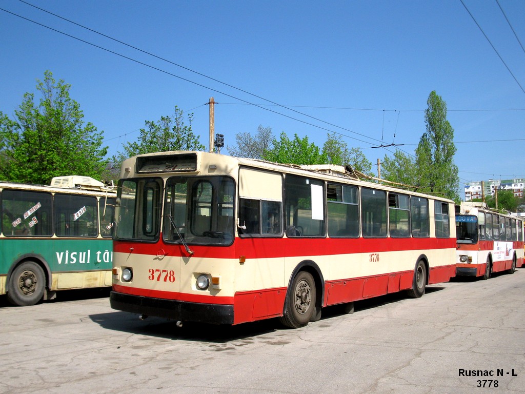 Kišiņeva, ZiU-682V [V00] № 3778; Kišiņeva — Trolleybus depot # 3