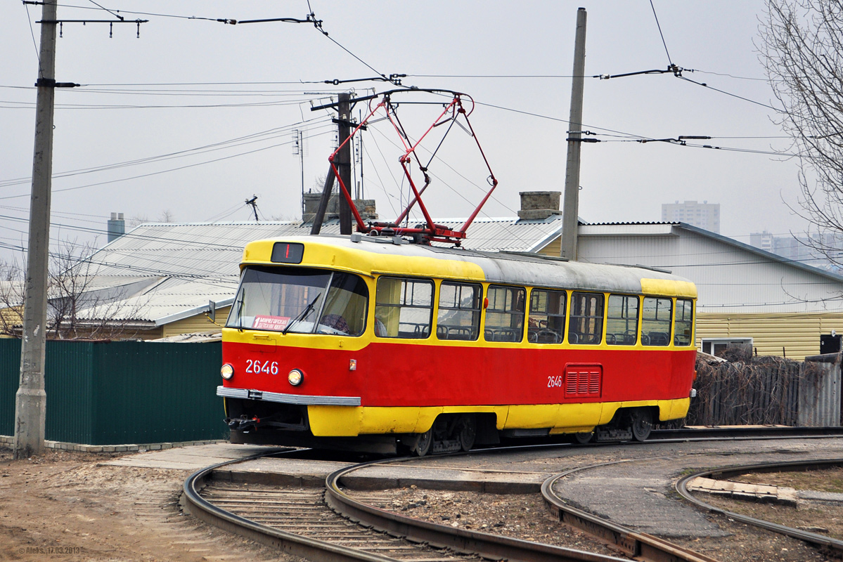 Волгоград, Tatra T3SU (двухдверная) № 2646