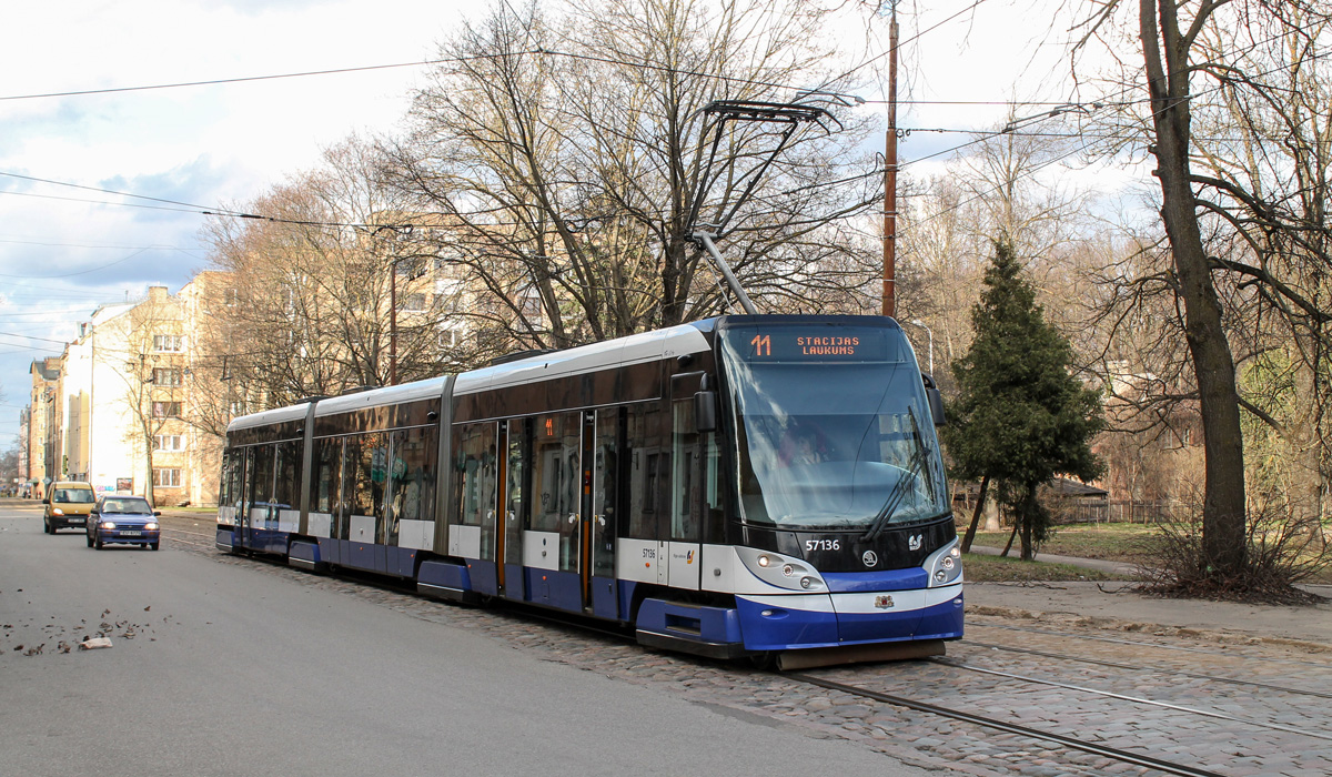 Рига, Škoda 15T ForCity Alfa Riga № 57136