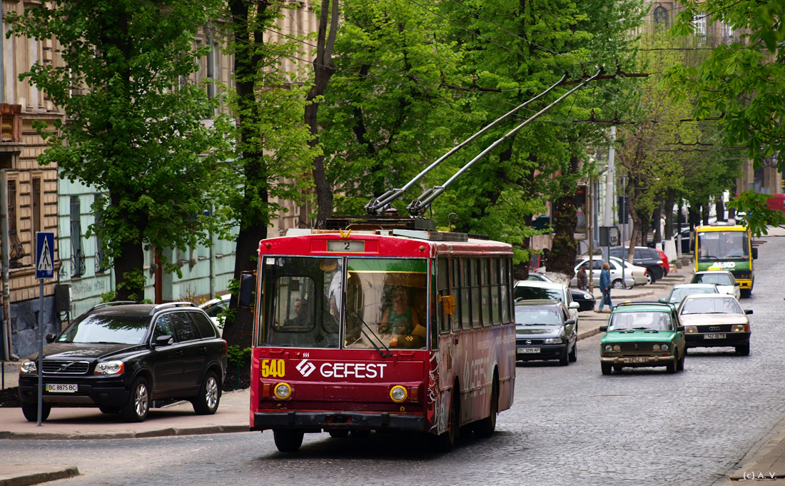 Львов, Škoda 14Tr02/6 № 540