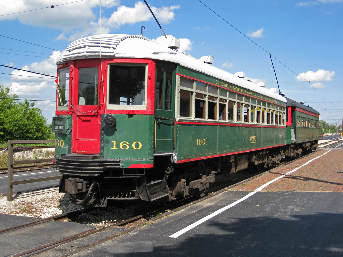 Union, Brill interurban motor car č. 160; Union, Cincinnati interurban motor car č. 714