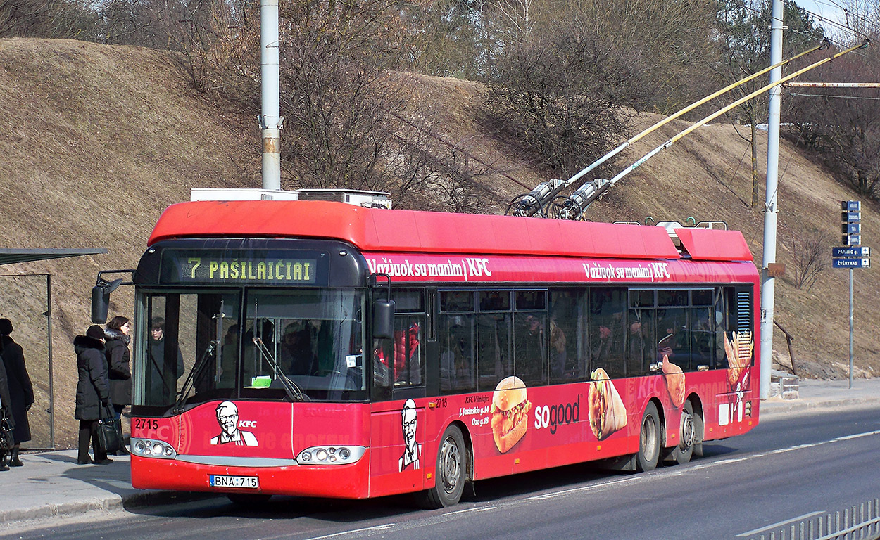 Вильнюс, Solaris Trollino II 15 AC № 2715