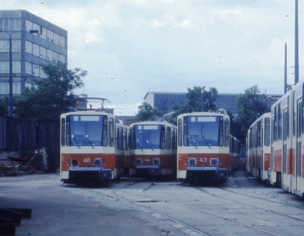 Котбус, Tatra KT4D № 46; Котбус, Tatra KT4D № 44; Котбус, Tatra KT4D № 43; Котбус — Старые фотографии