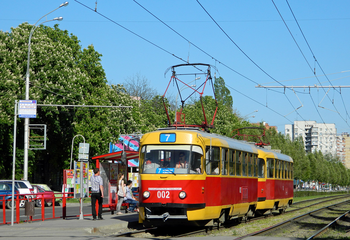 Краснодар, Tatra T3SU № 002