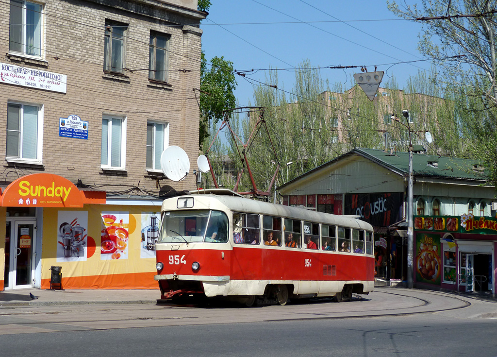 Донецк, Tatra T3SU № 954