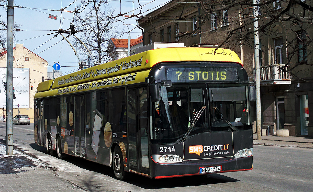 Вильнюс, Solaris Trollino II 15 AC № 2714