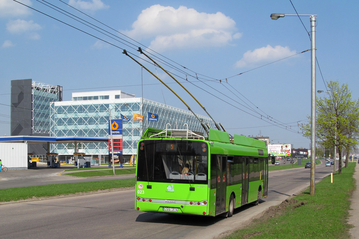 Каунас, Solaris Trollino III 12 AC № 023