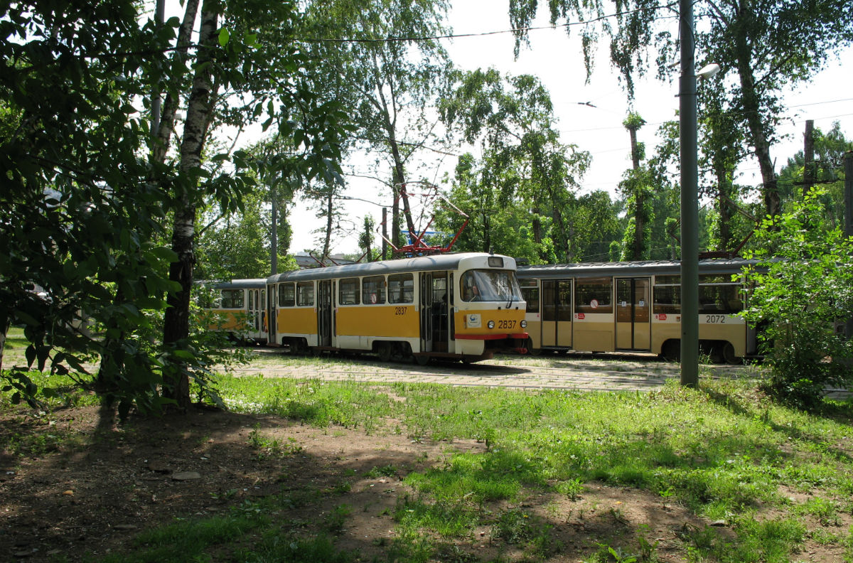 Москва, Tatra T3SU № 2837