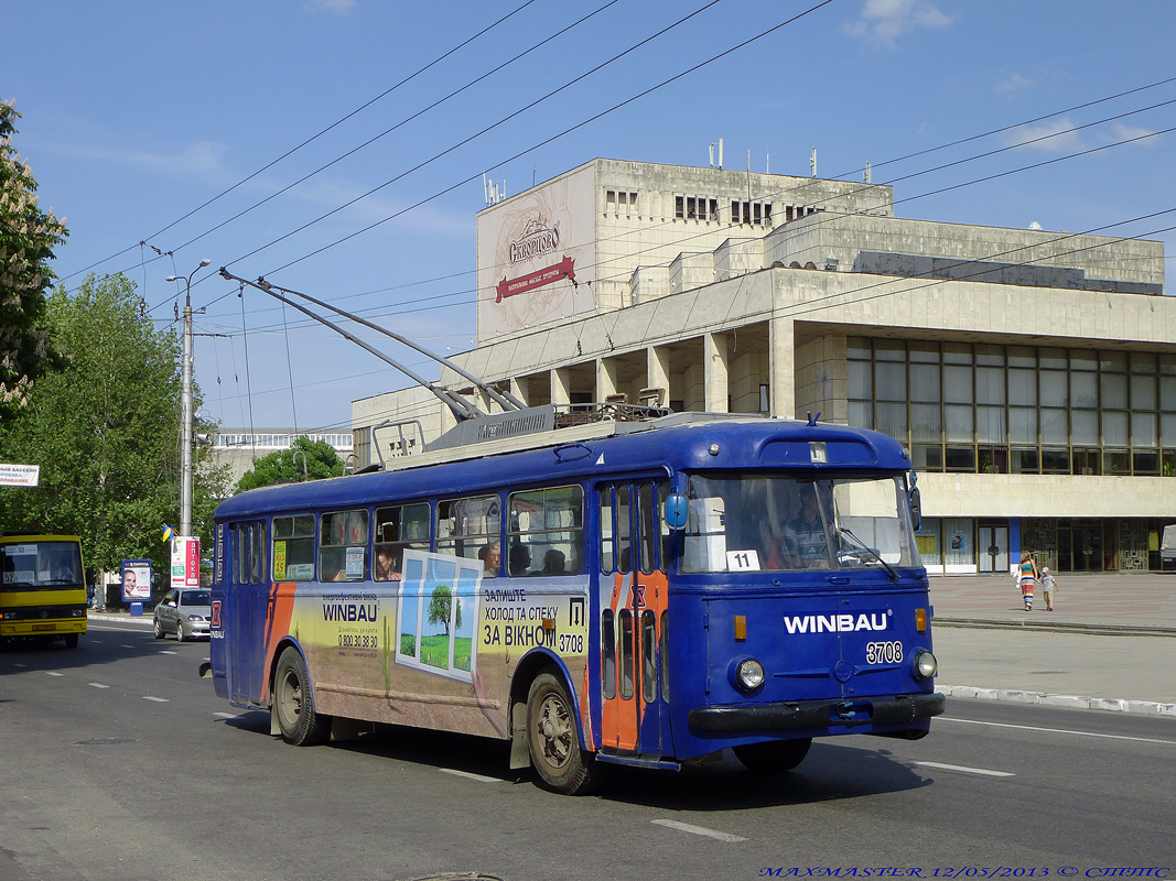 Крымский троллейбус, Škoda 9TrH27 № 3708