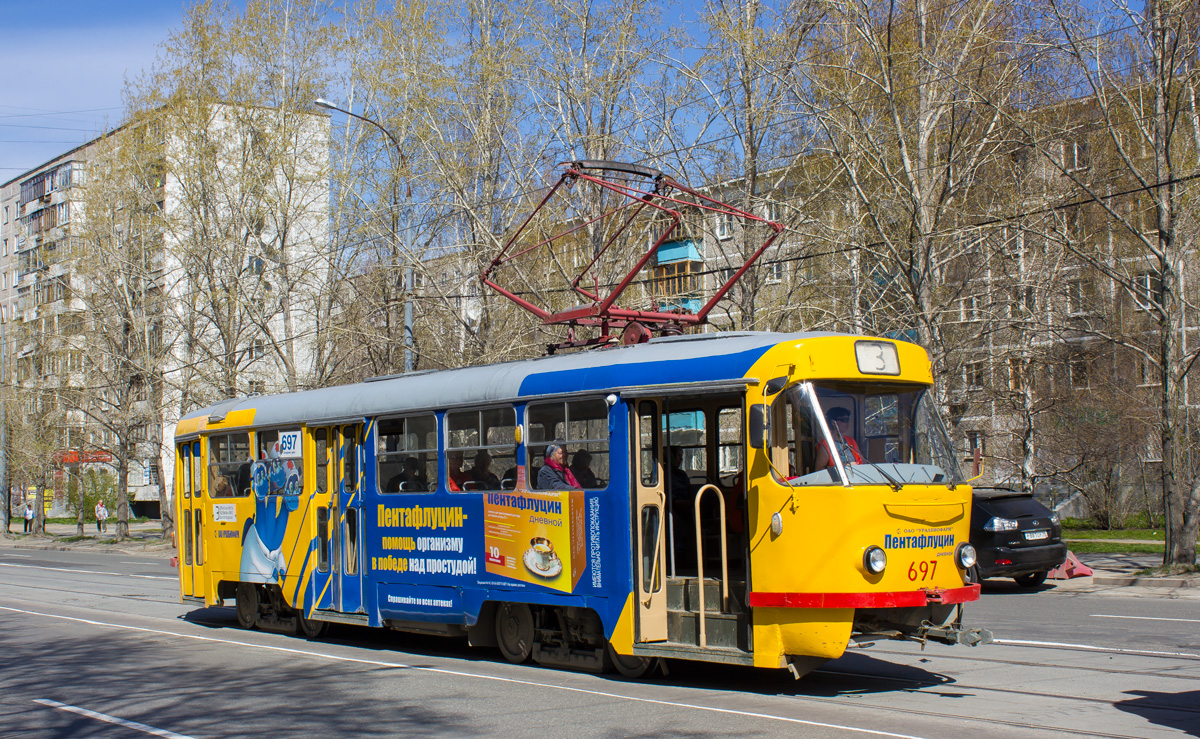 Екатеринбург, Tatra T3SU № 697