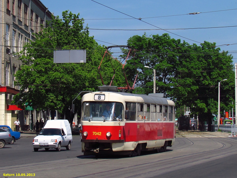 Харьков, Tatra T3SUCS № 7042