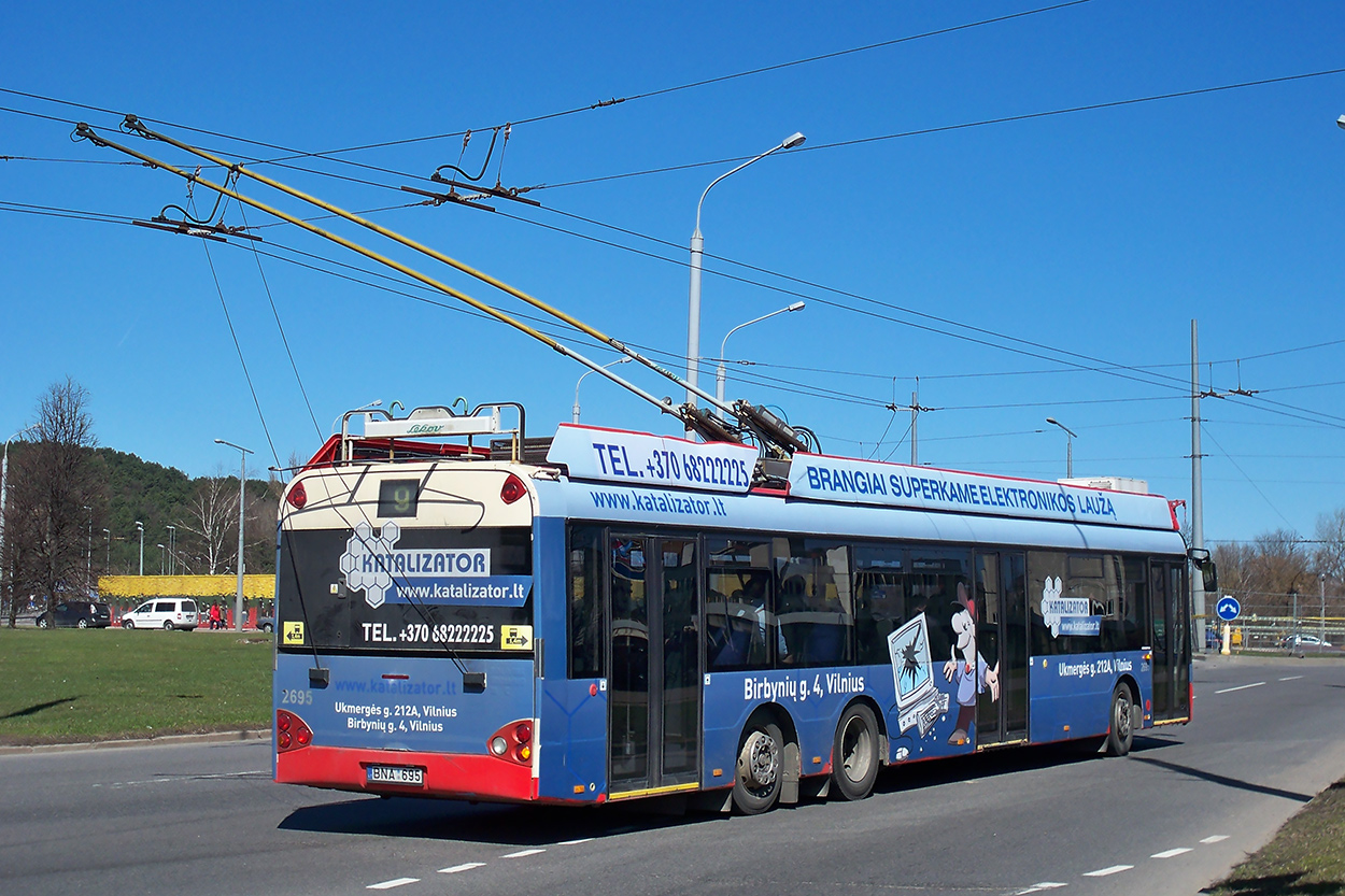 Вильнюс, Solaris Trollino II 15 AC № 2695