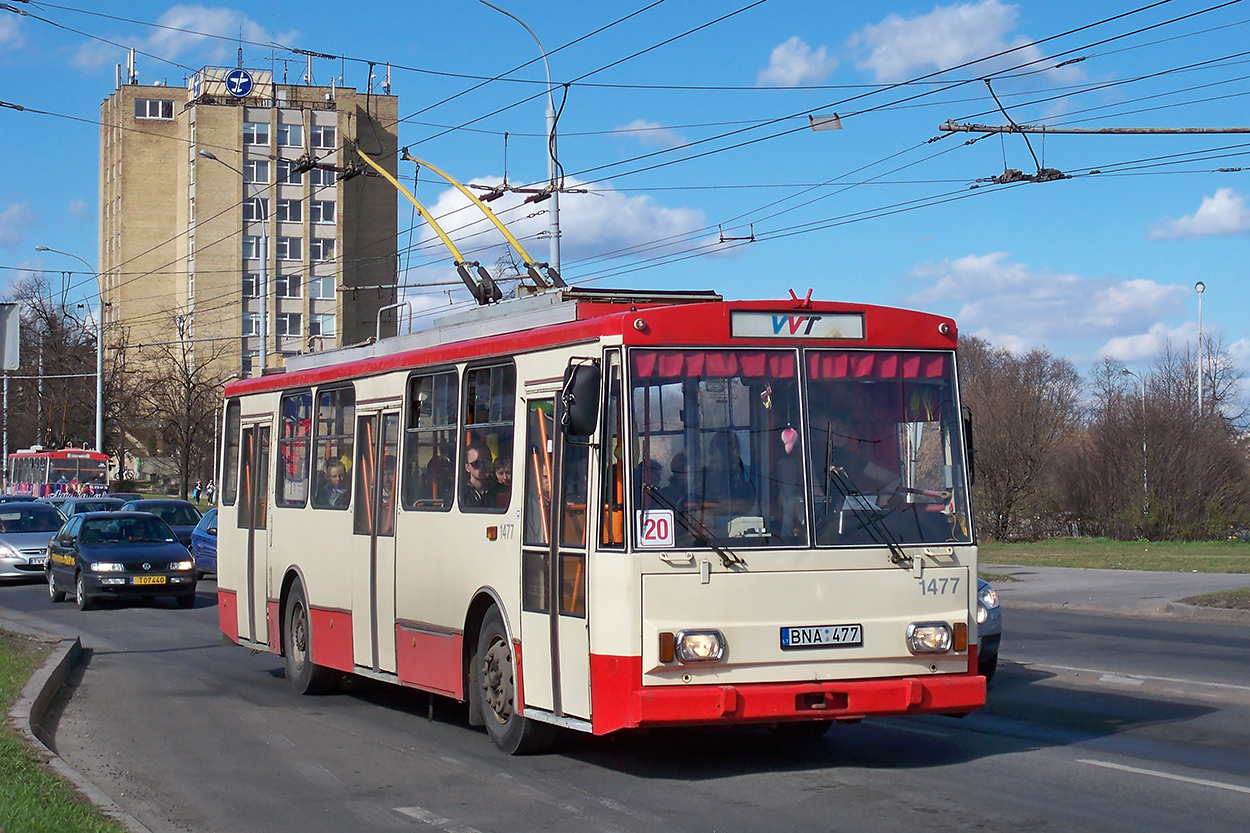 Вильнюс, Škoda 14Tr02/6 № 1477
