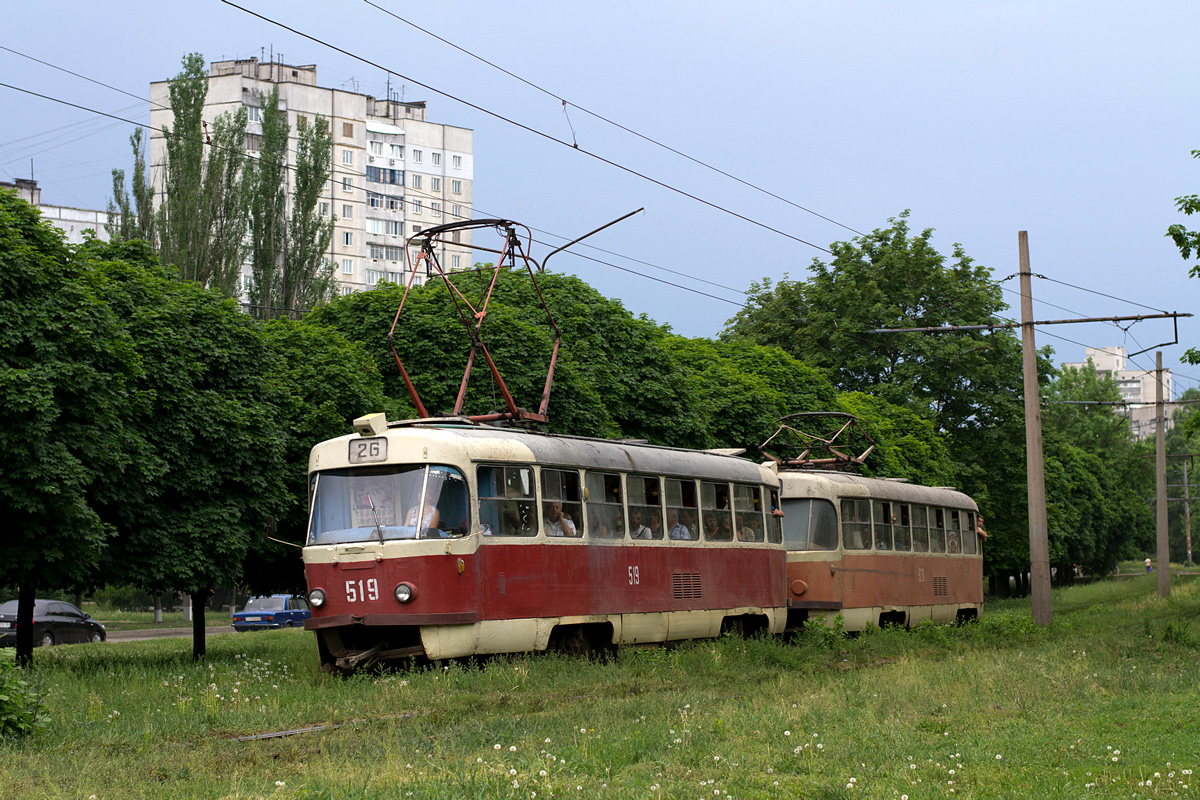 Харьков, Tatra T3SU № 519