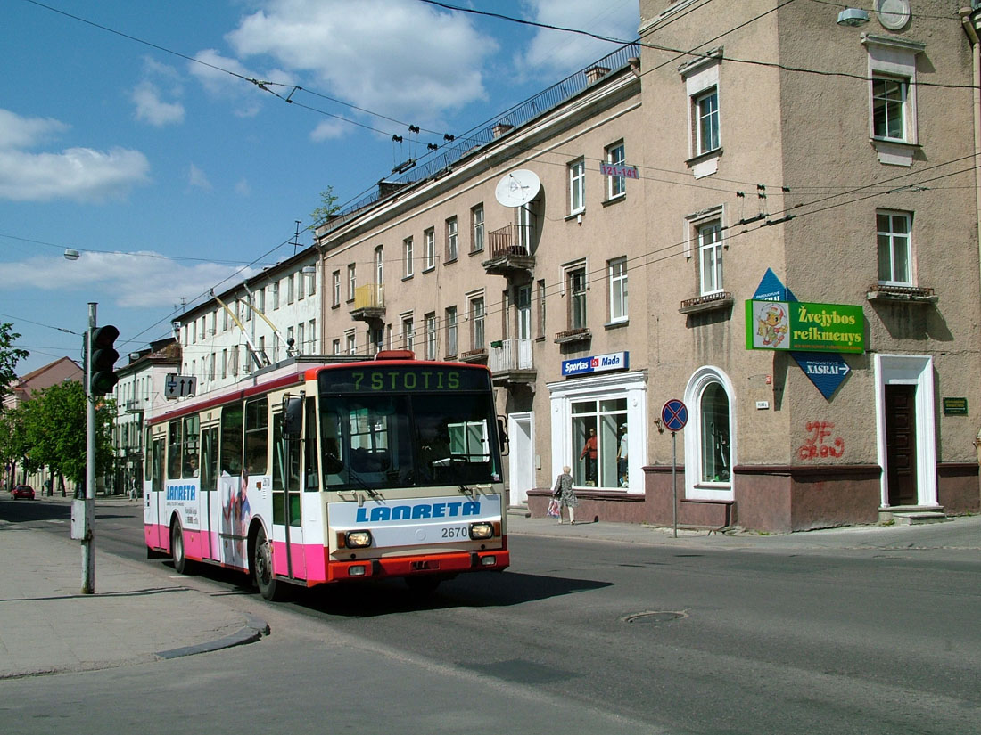 Вильнюс, Škoda 14Tr17/6M № 2670