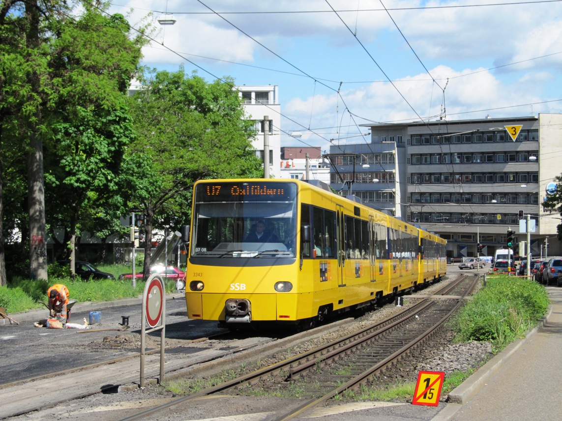Штутгарт, Duewag DT8.10 № 3343 Штутгарт, Duewag DT8.10 № 3343