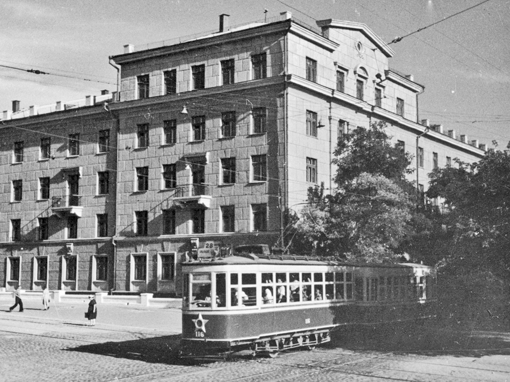 Одесса, Двухосный моторный Nivelles тип B № 116; Одесса — Исторические фотографии: трамвай; Одесса — Трамвайные линии: Центр