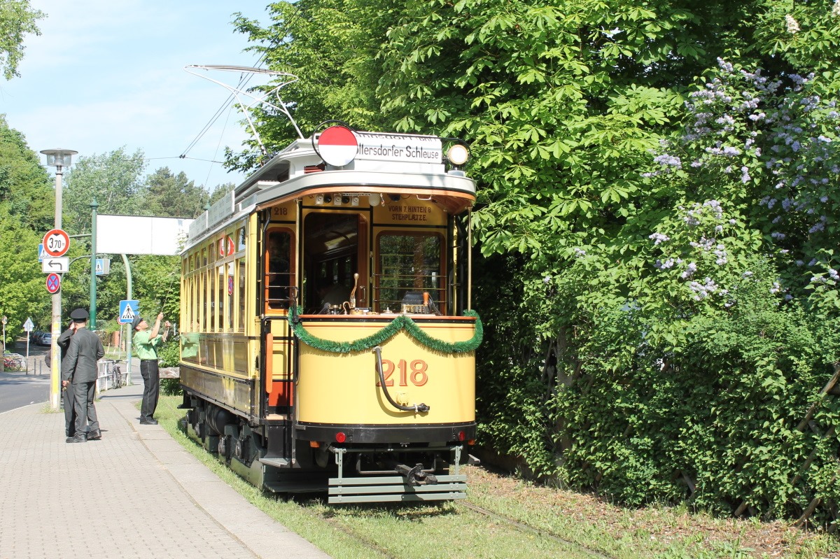 Вольтерсдорф, Falkenried TDS 08/24 № 218; Вольтерсдорф — Юбилей: 100 лет Вольтерсдорфскому трамваю (18./19.05.2013)