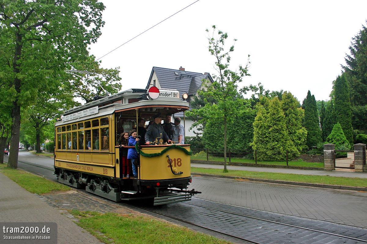 Вольтерсдорф, Falkenried TDS 08/24 № 218; Вольтерсдорф — Юбилей: 100 лет Вольтерсдорфскому трамваю (18./19.05.2013)