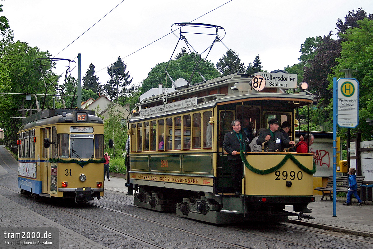 Вольтерсдорф, Gotha T57 № 31; Вольтерсдорф, Четырёхосный моторный Herbrand № 2990; Вольтерсдорф — Юбилей: 100 лет Вольтерсдорфскому трамваю (18./19.05.2013)
