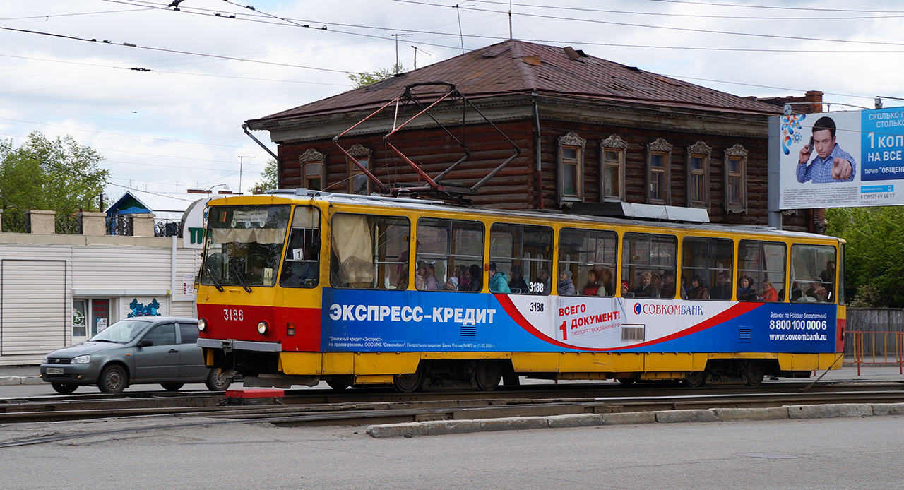 Барнаул, Tatra T6B5SU № 3188