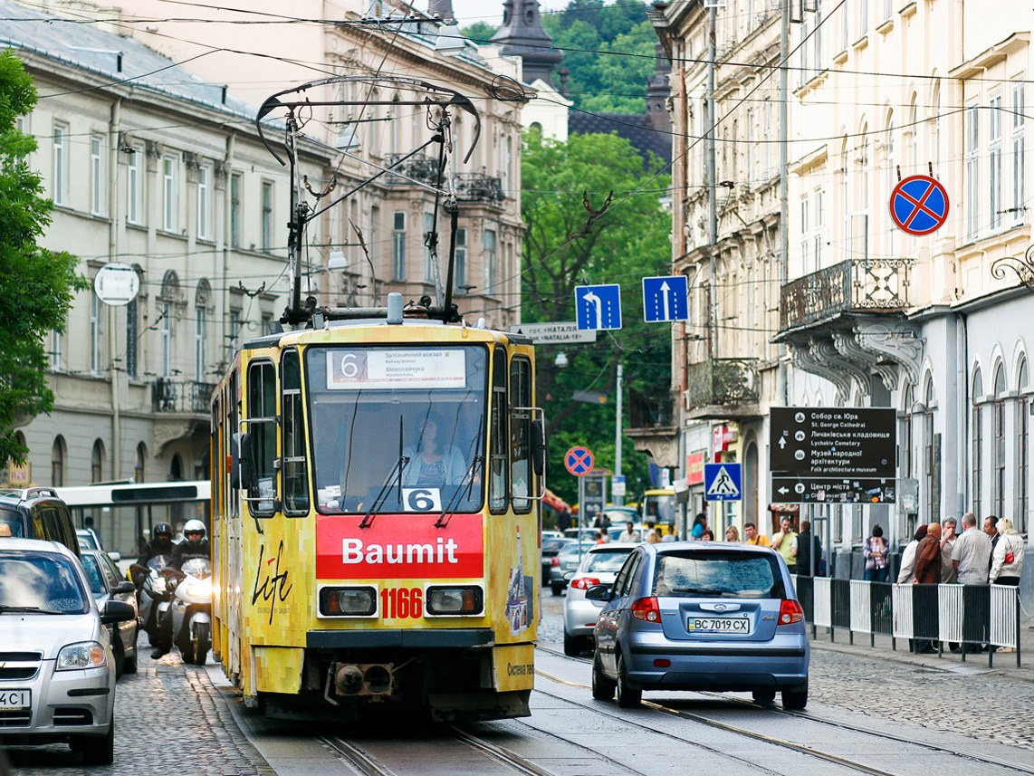 Львов, Tatra KT4D № 1166