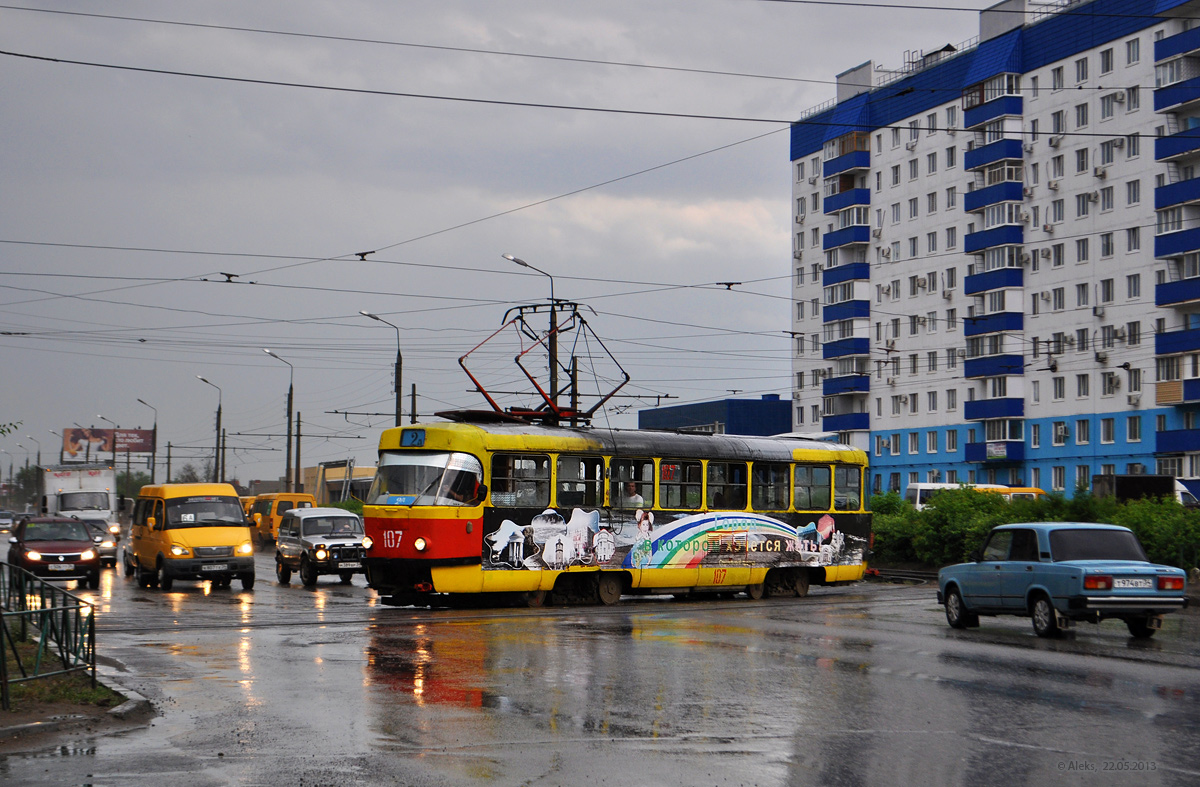 Волжский, Tatra T3SU № 107