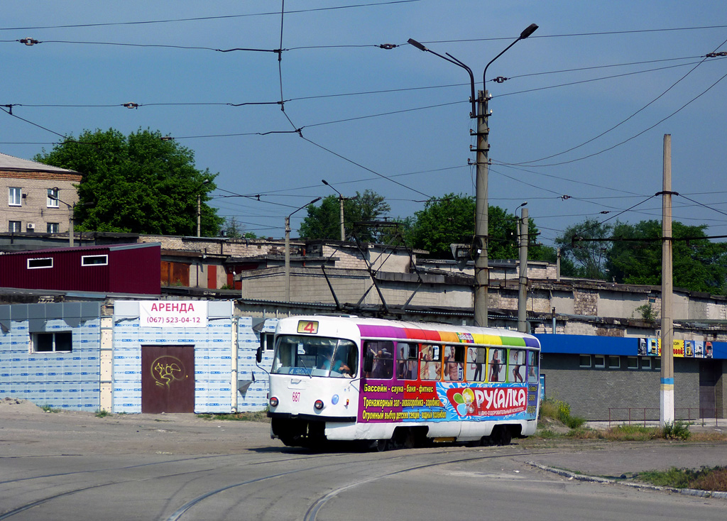 Каменское, Tatra T3SU № 687