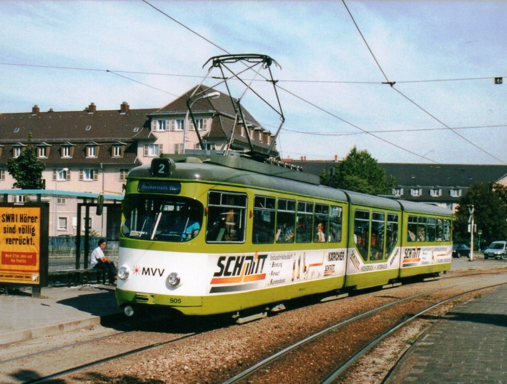 Rhein-Neckar, Duewag GT8NF č. 505 Rhein-Neckar, Duewag GT8NF č. 505