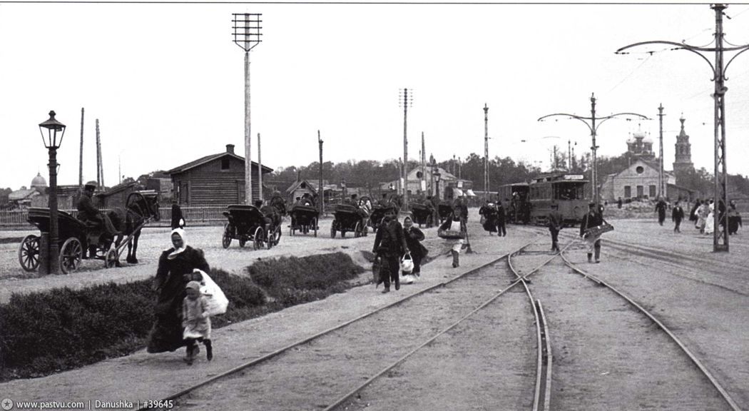 Москва — Исторические фотографии — Паровой трамвай (1886-1922); Москва — Исторические фотографии — Электрический трамвай (1899-1920)